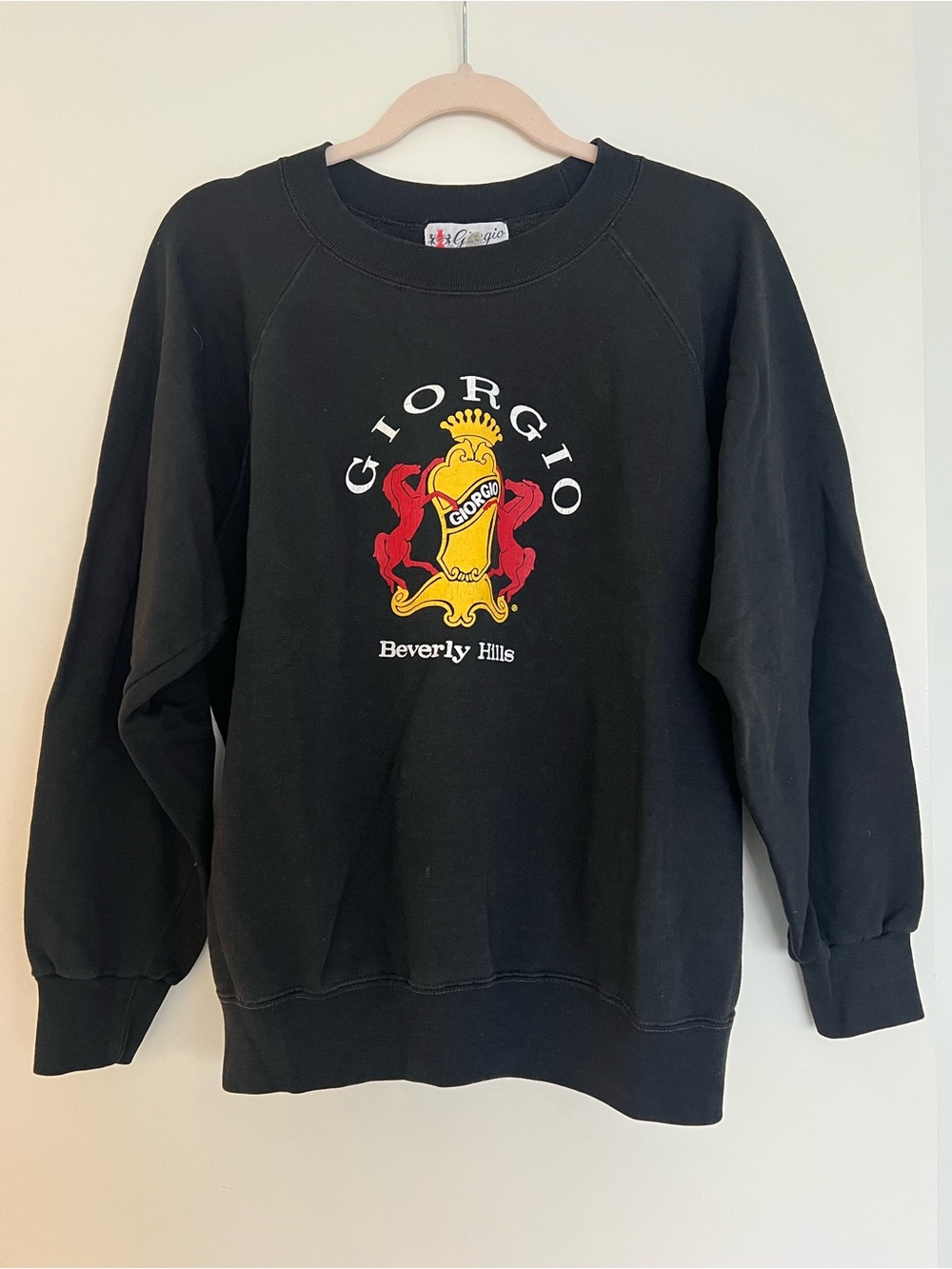 Vintage 90s Giorgio Beverly Hills Raglan Crewneck Sweatshirt